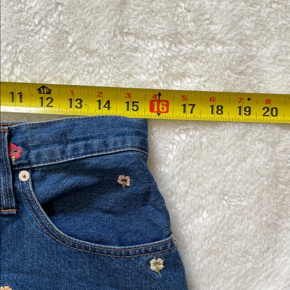 Madewell Embroidered Denim Mini Skirt - Picture 4 of 15